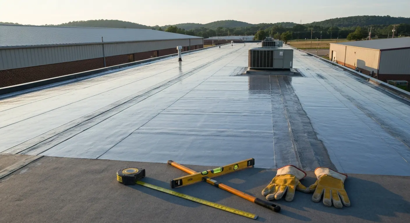 Commercial roofing project