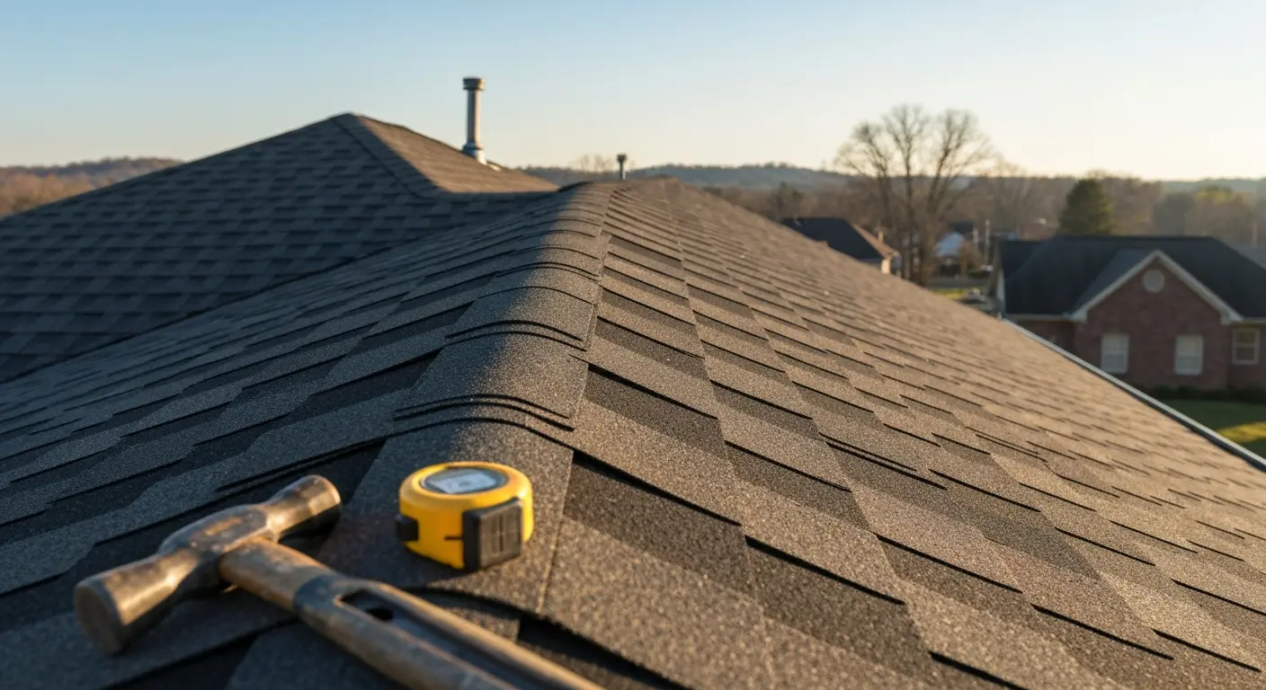 Asphalt shingle roofing
