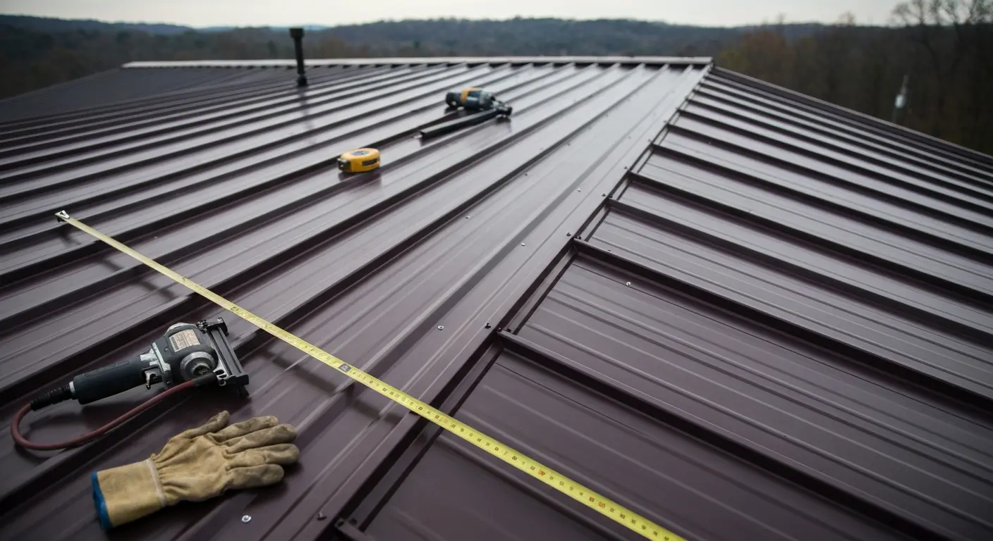 Metal roofing installation