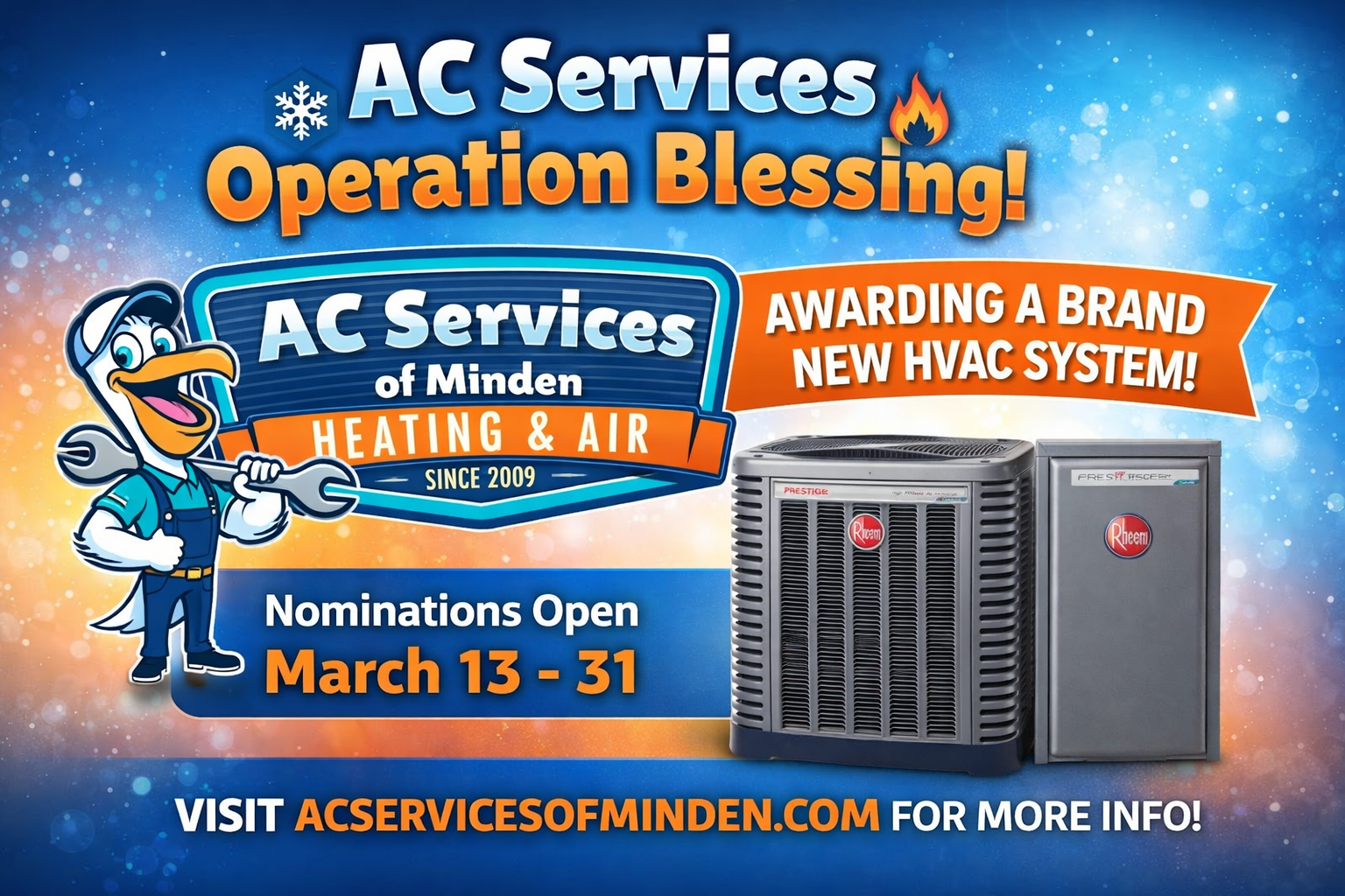 Operation Blessing 2026 — AC Services of Minden