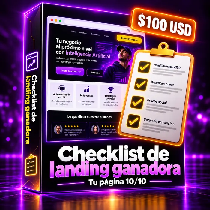 Checklist de Landing Ganadora