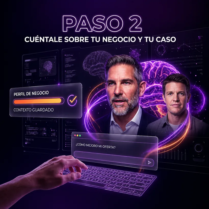 Paso 2: Cuéntale sobre tu negocio y tu caso
