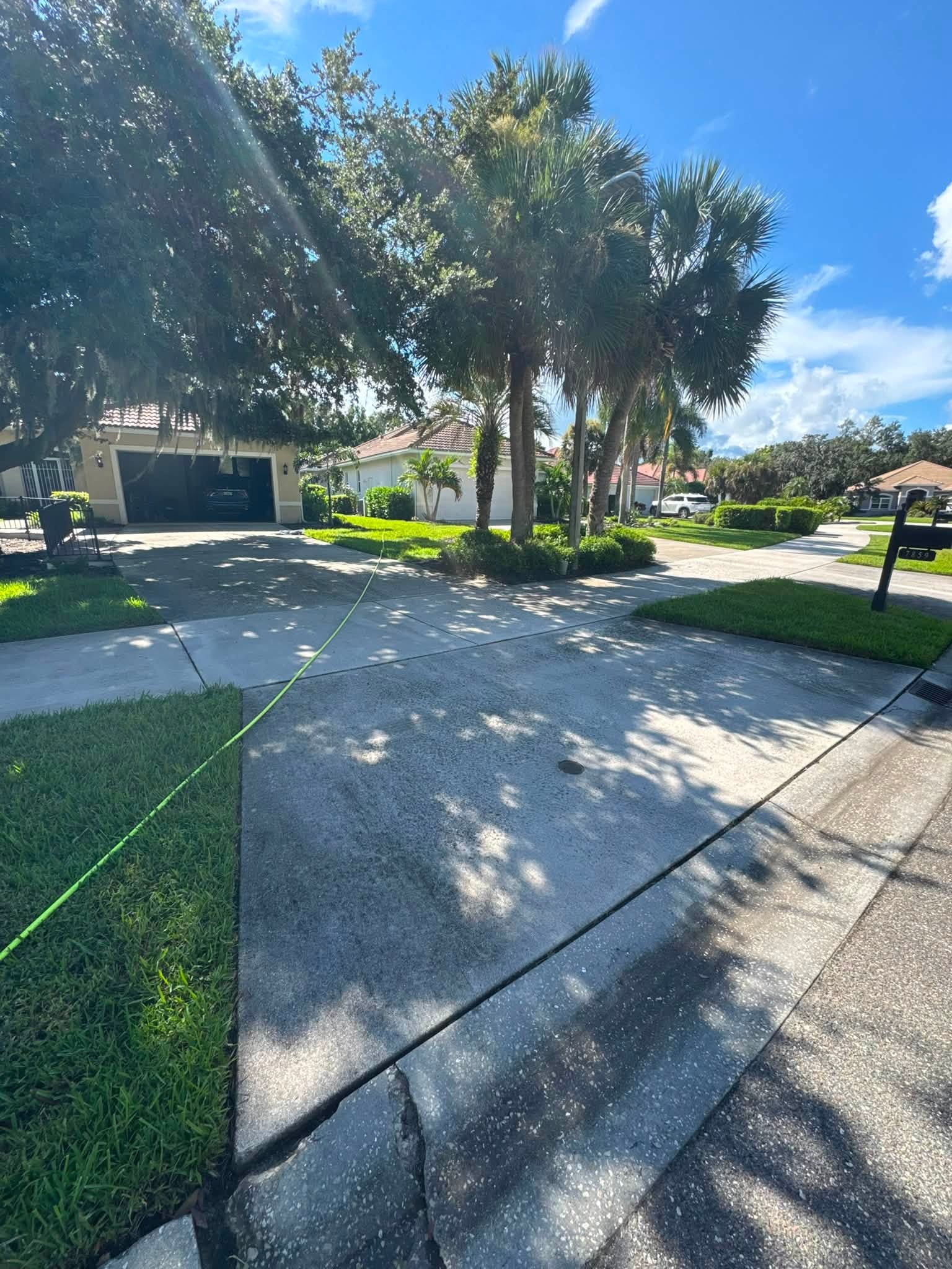 Pressure Washing surface before cleaning