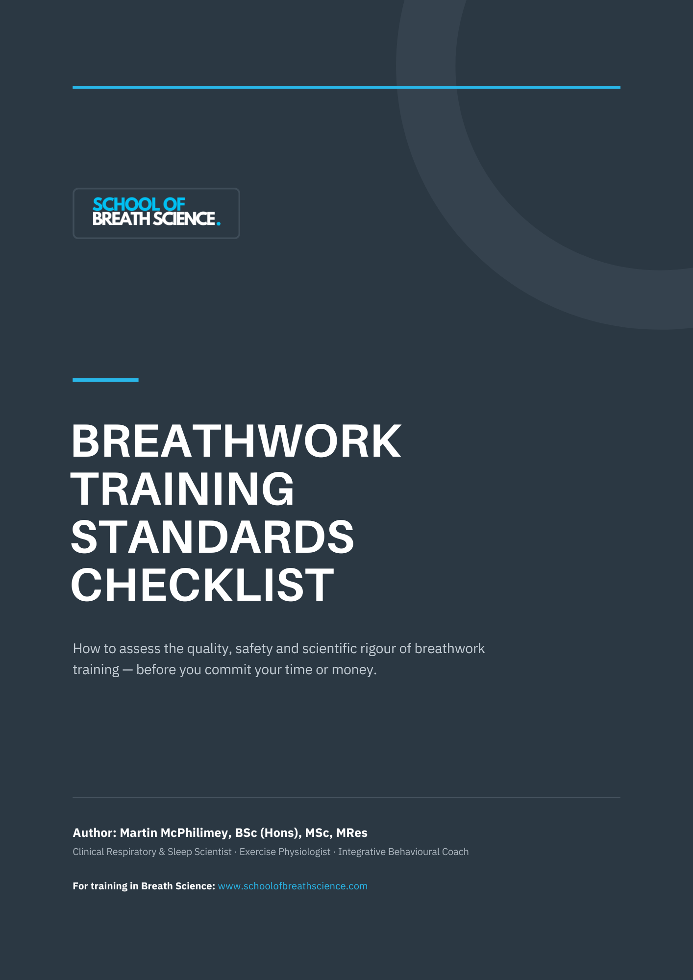 Breathwork Training Standards Checklist