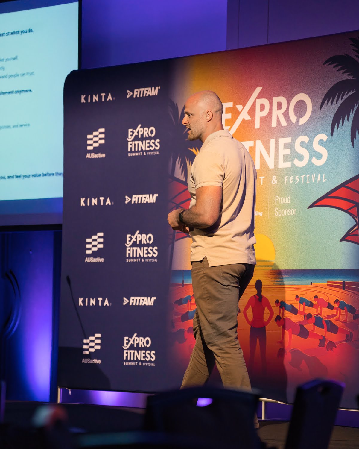 Martin McPhilimey presenting at a professional education event