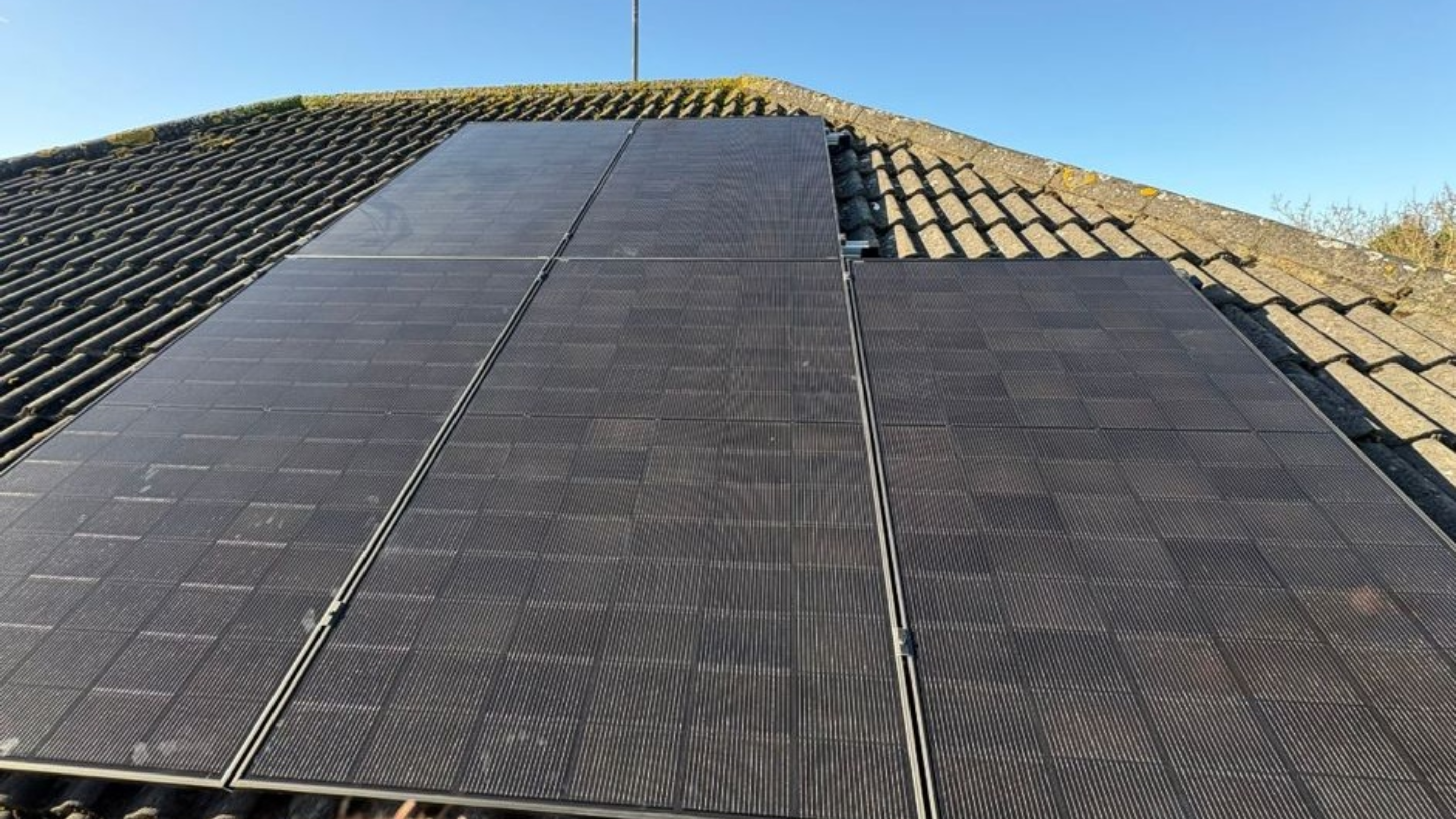 All-black solar PV panels on the roof of Adrian and Olivia's Drogheda home