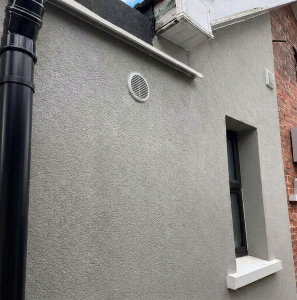 Finished external wall insulation on Sandra's Drogheda home