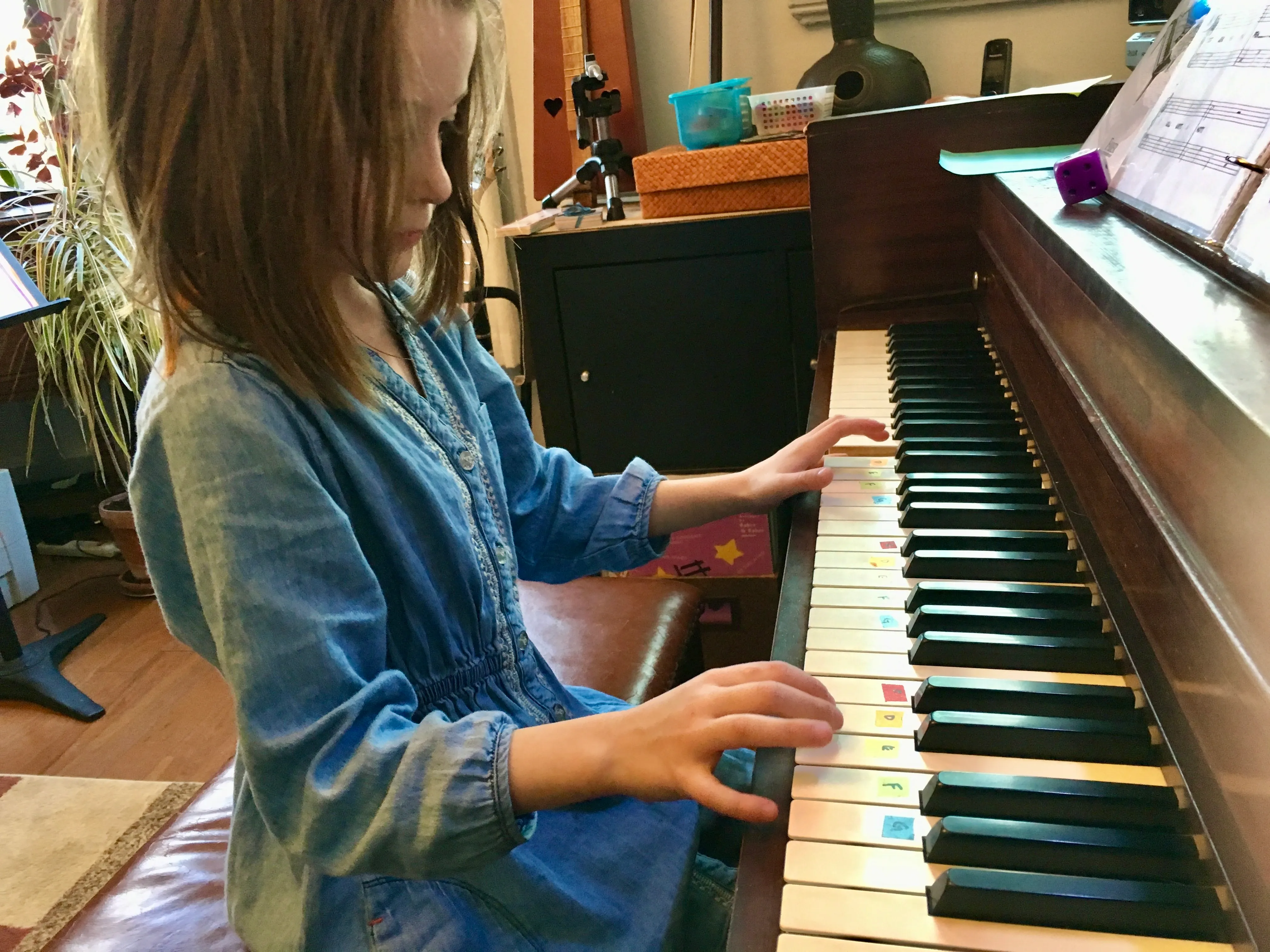 Students enjoying a creative music lesson in NYC