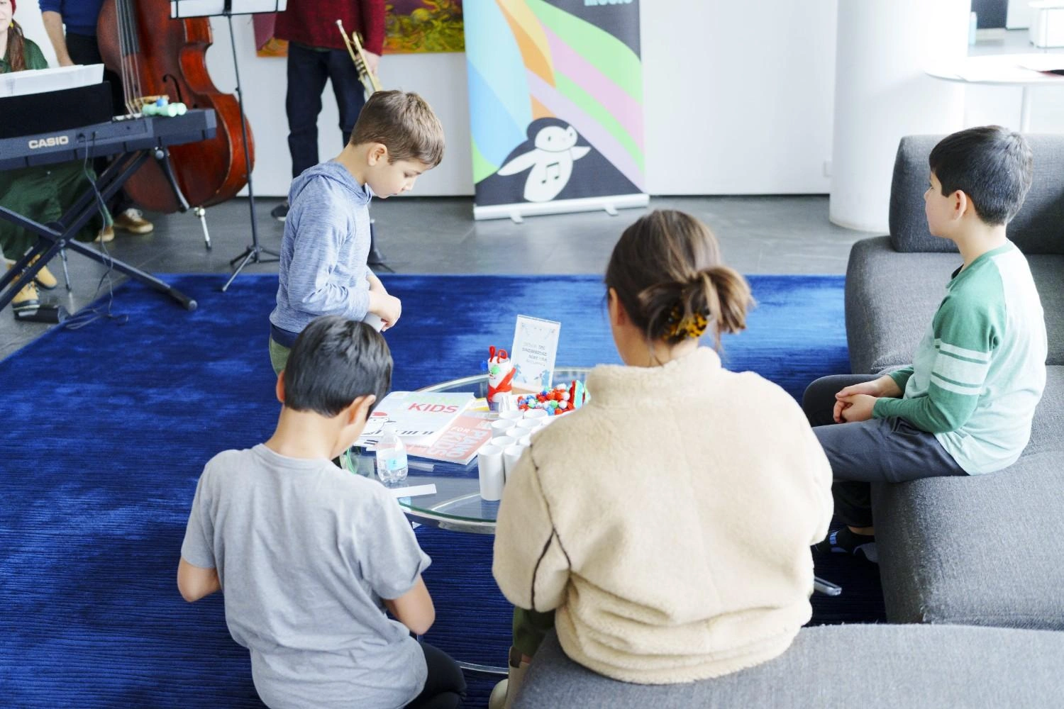 Creative holiday music activity in NYC