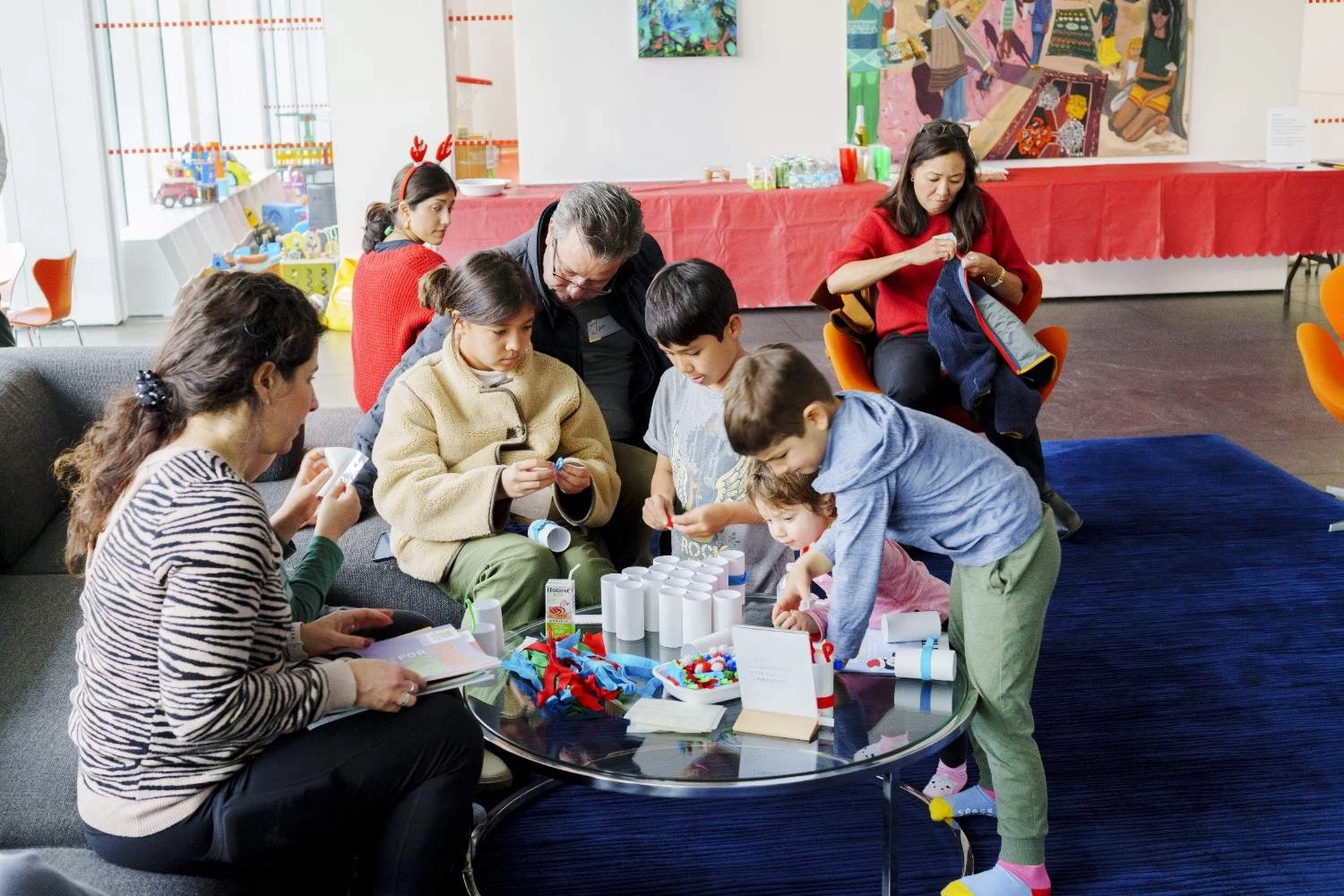 Students participating in the Musicolor Holiday Salon