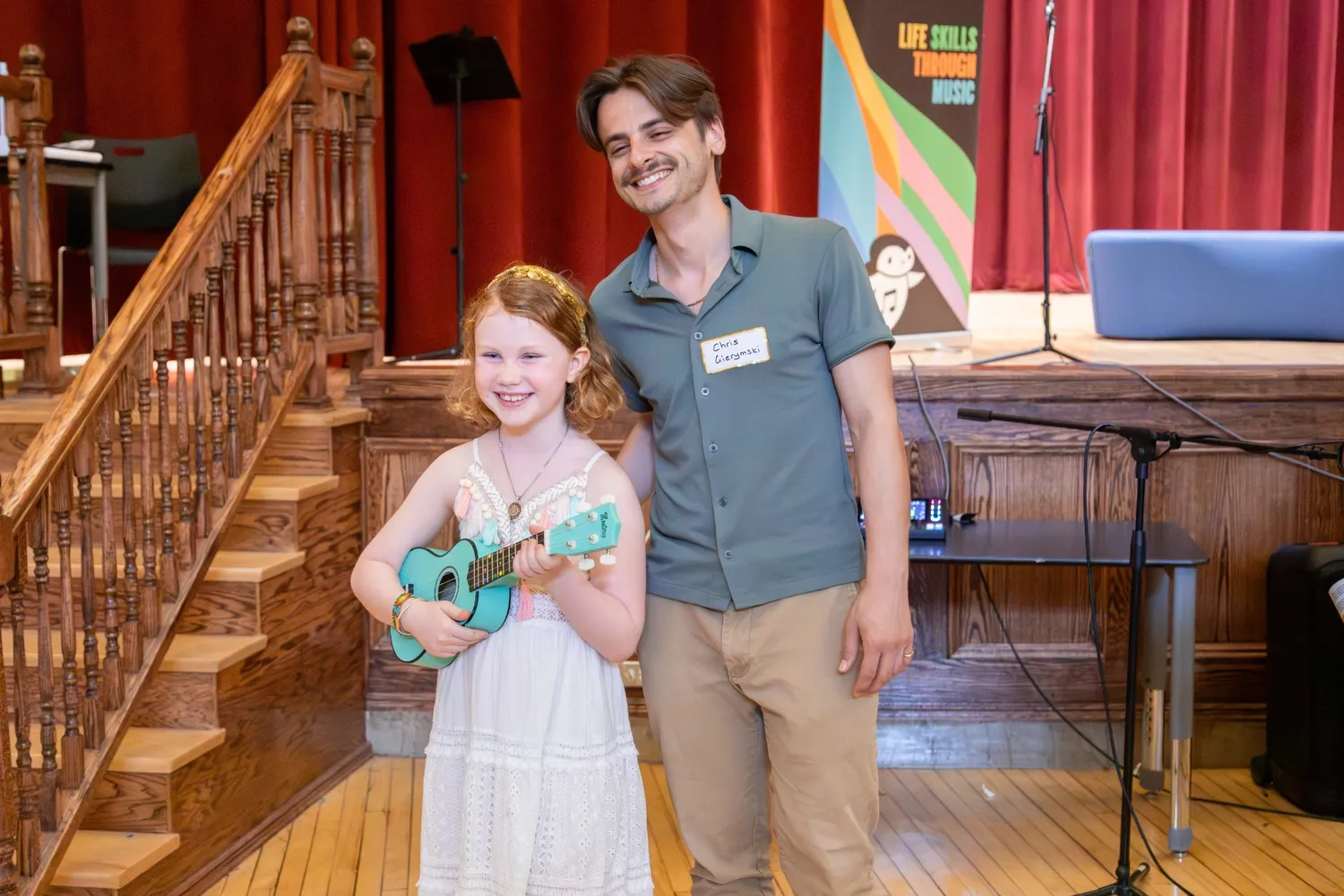 Young musician performing at a music recital