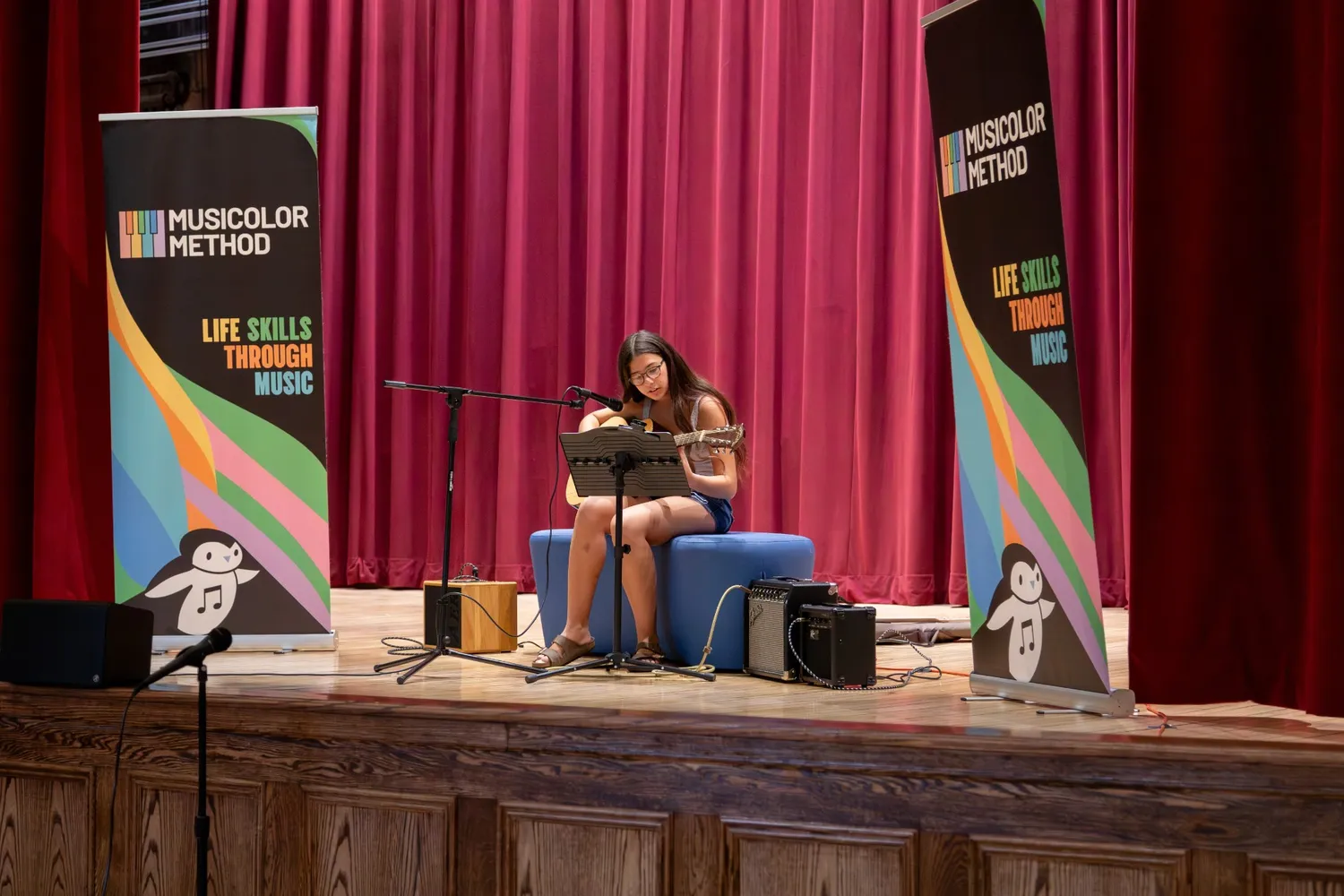 Musicolor student performing at a recital