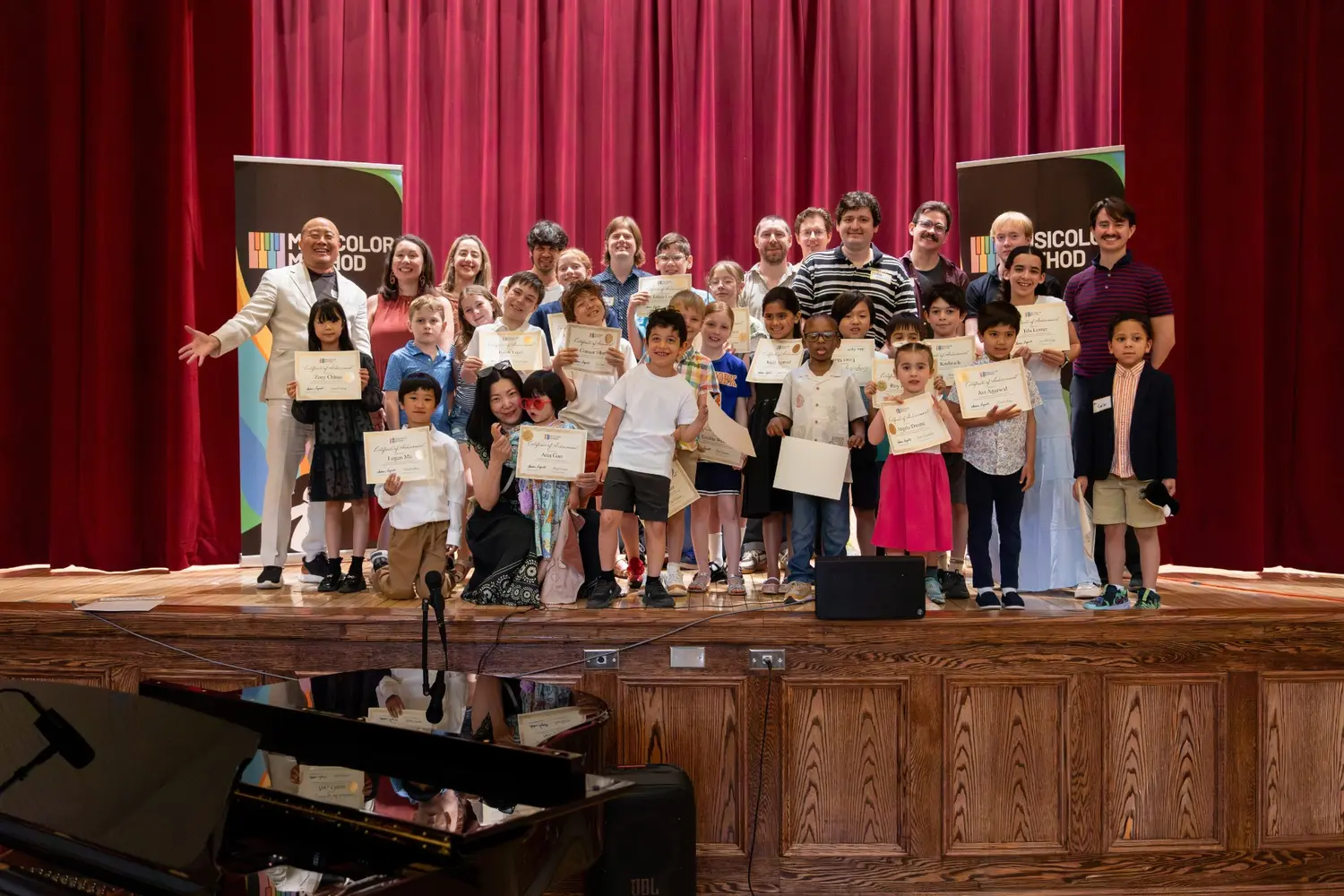 Student performance during a Musicolor Method NYC recital