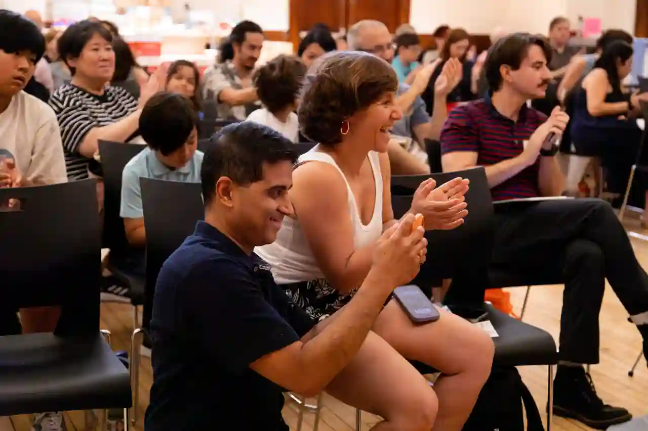 Student performing music at a NYC recital