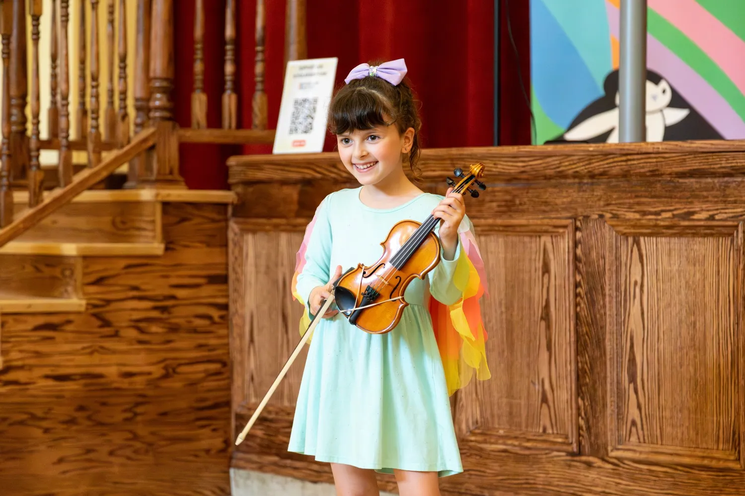 Young musician performing at a Musicolor recital