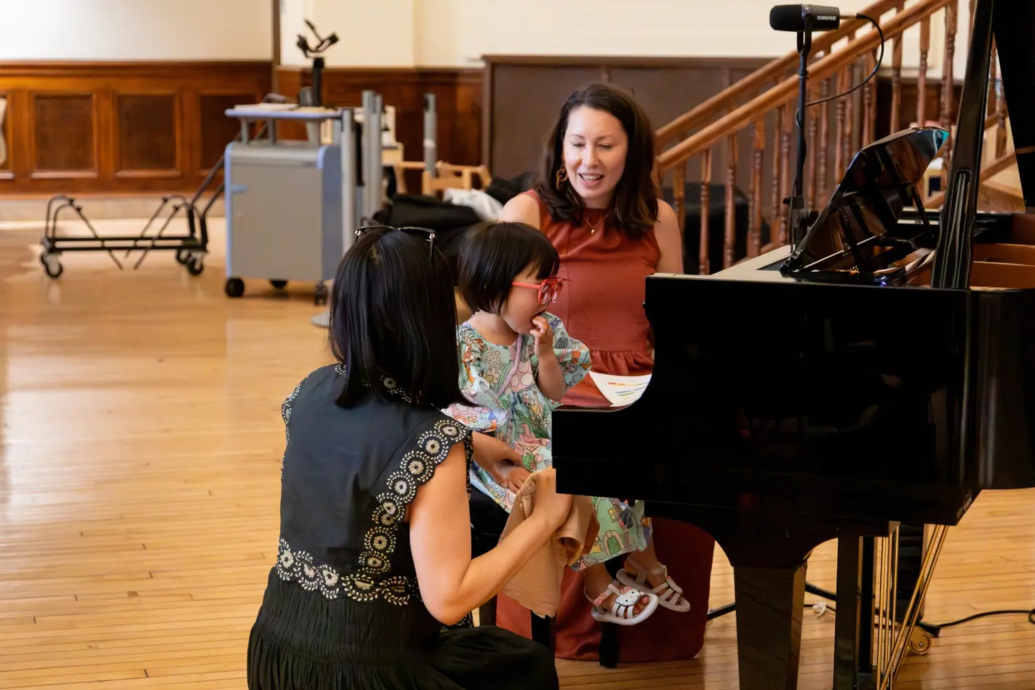 Student performing at a Musicolor music recital
