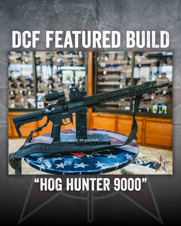DCF Guns custom build – Hog Hunter 9000, a black AR-15 rifle