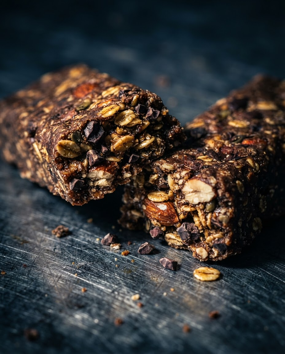 Chocolate almond protein bars
