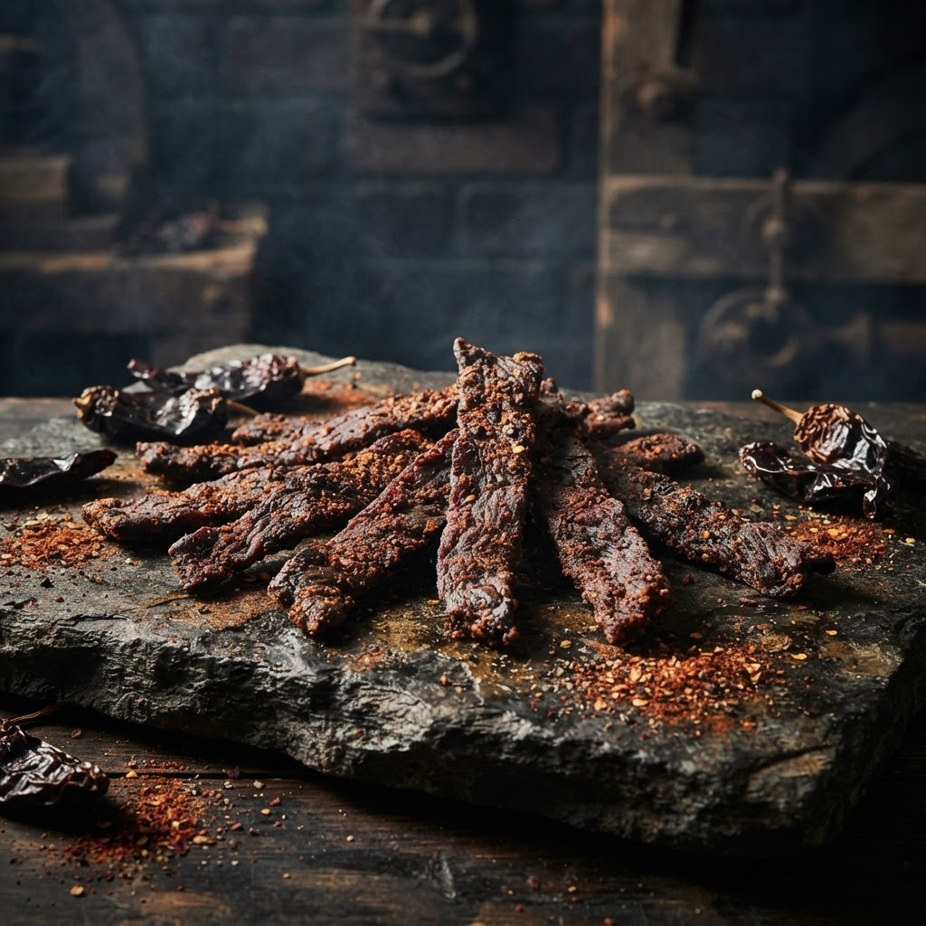 Smoked chipotle beef jerky