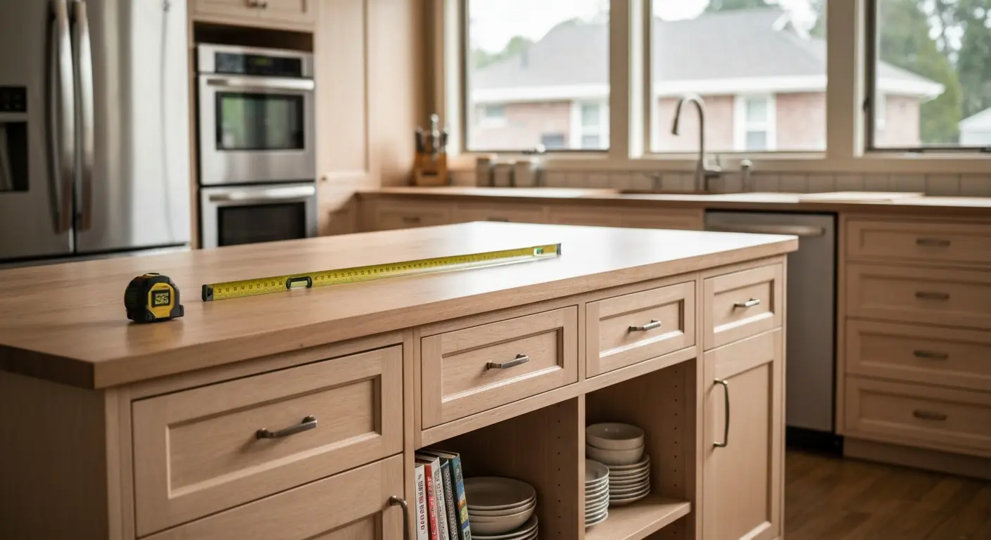 Kitchen island cabinetry