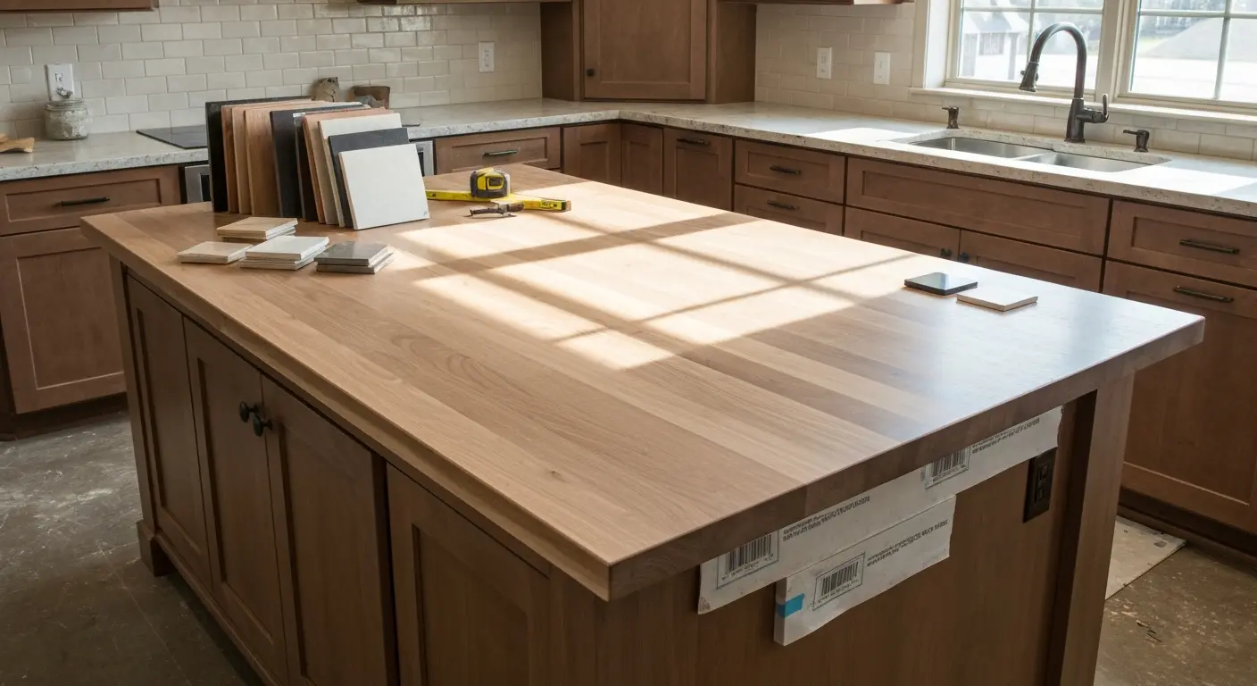 Kitchen island design materials