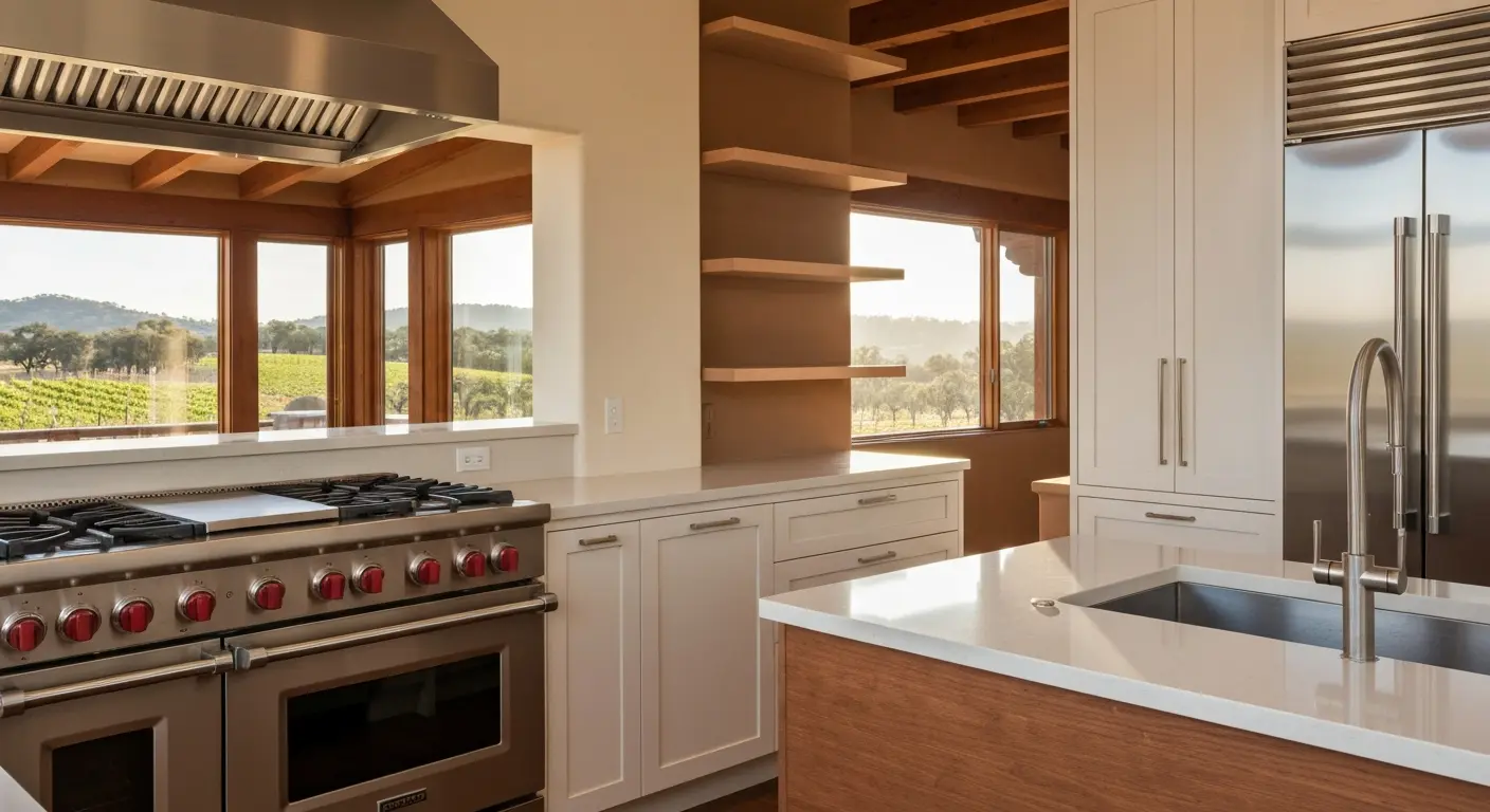 Modern kitchen renovation in Napa Valley