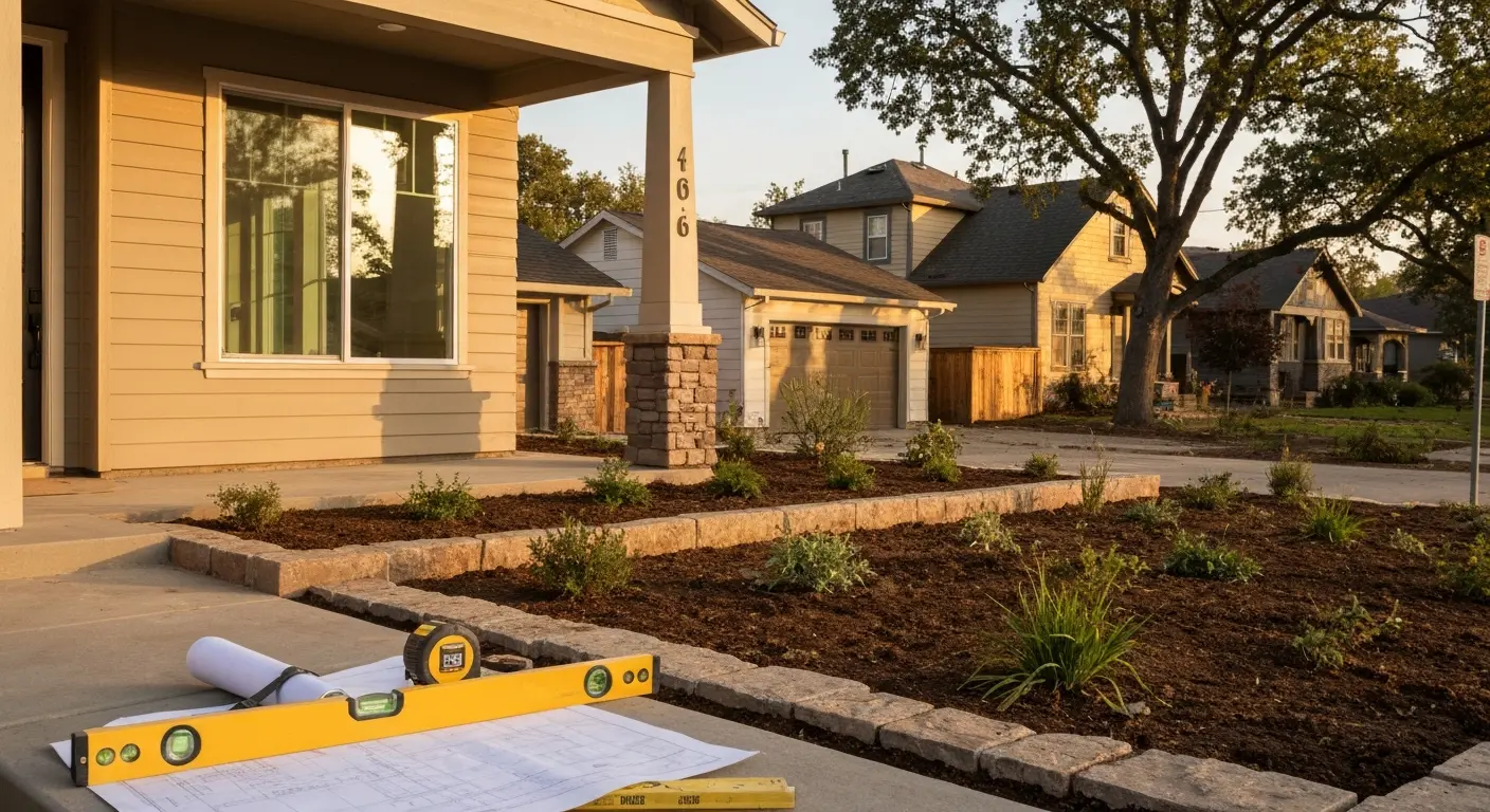 New home construction in East Sacramento