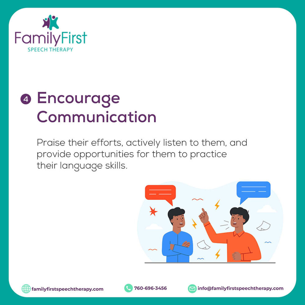Family First Speech Therapy speech and language tip