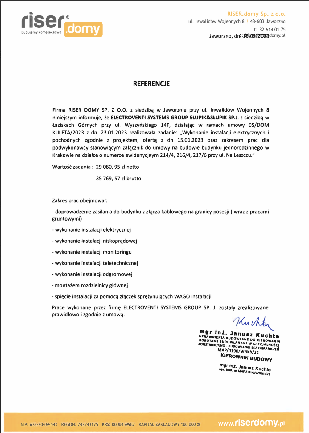 Budynek jednorodzinny w Krakowie