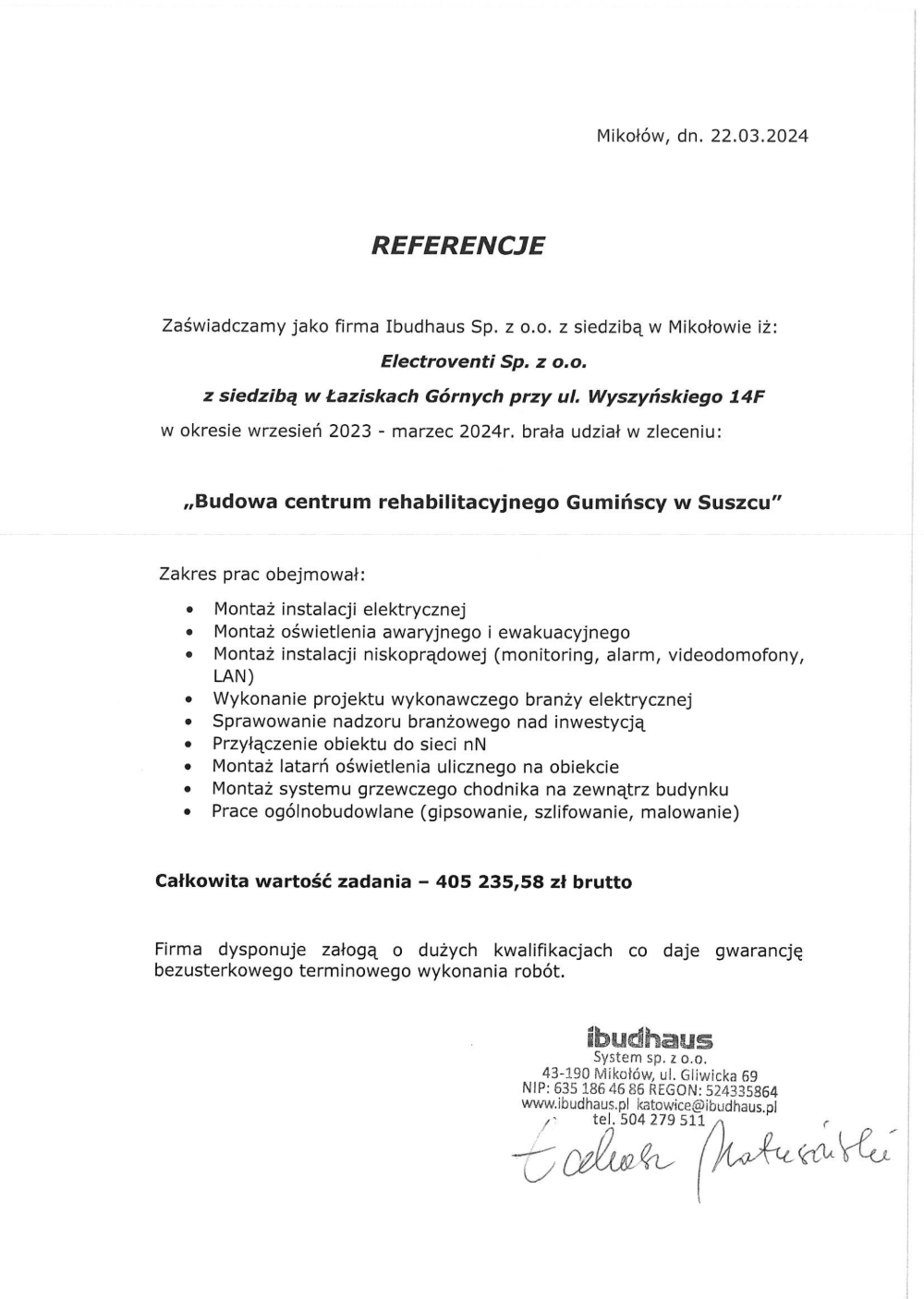 Centrum rehabilitacyjne Gumińscy w Suszcu