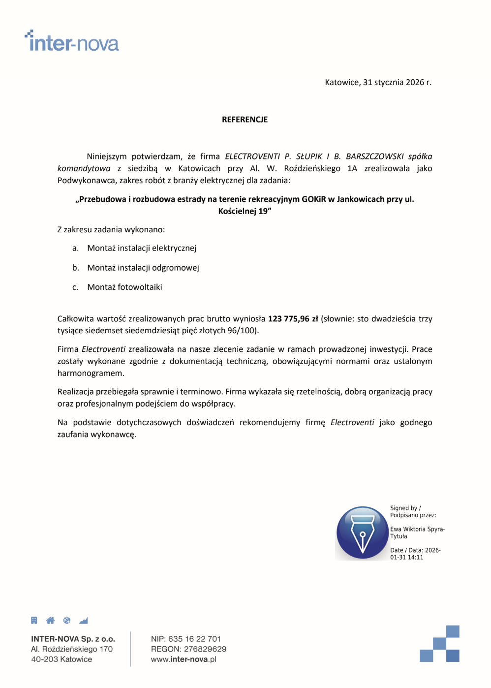 Estrada w Jankowicach