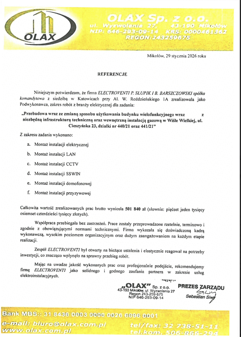 Budynek wielofunkcyjny w Wiśle Wielkiej