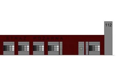 Budynek obrony ludności cywilnej przy Komendzie Powiatowej PSP w Raciborzu
