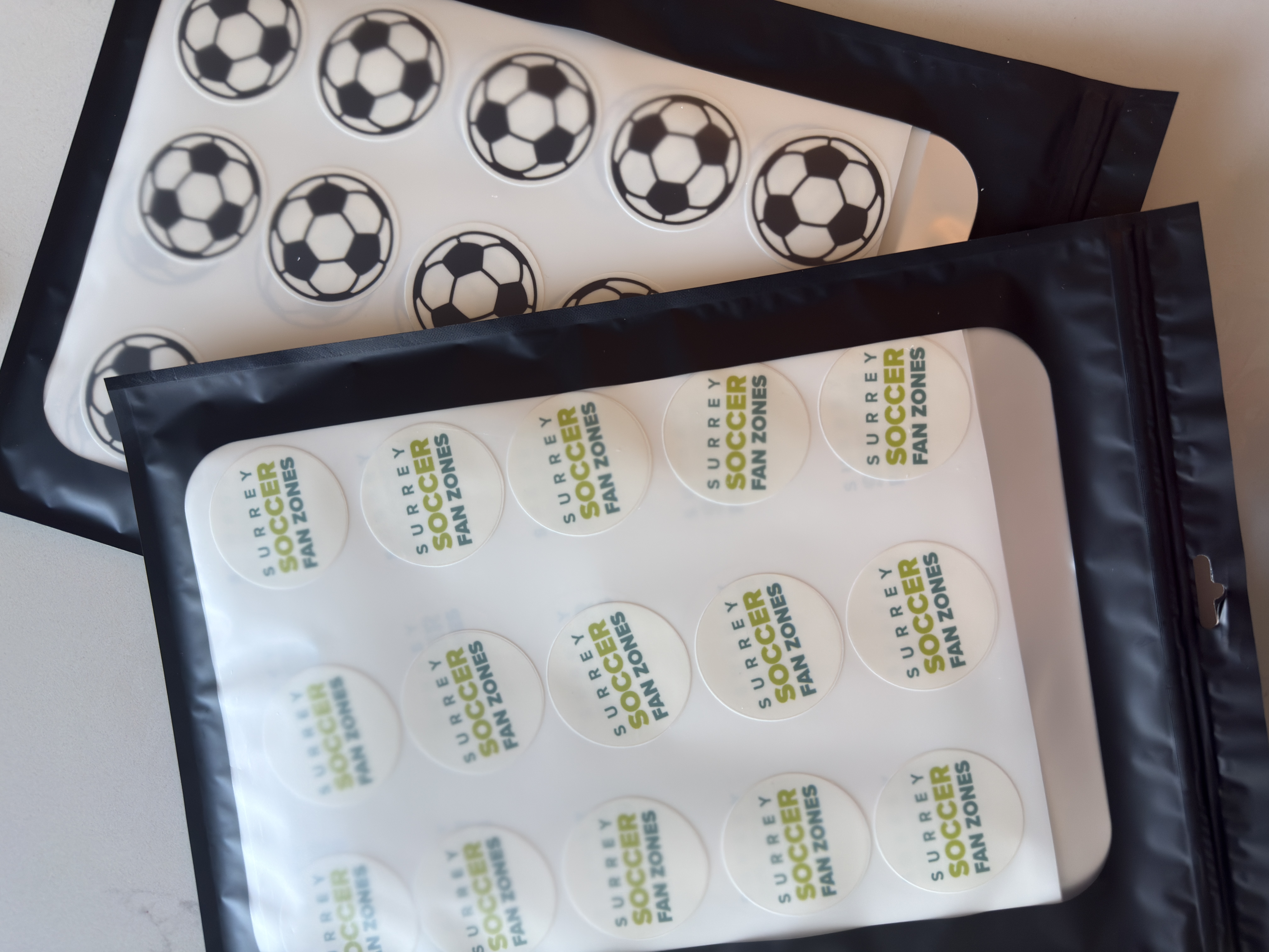 Corporate logo edible toppers for branded events