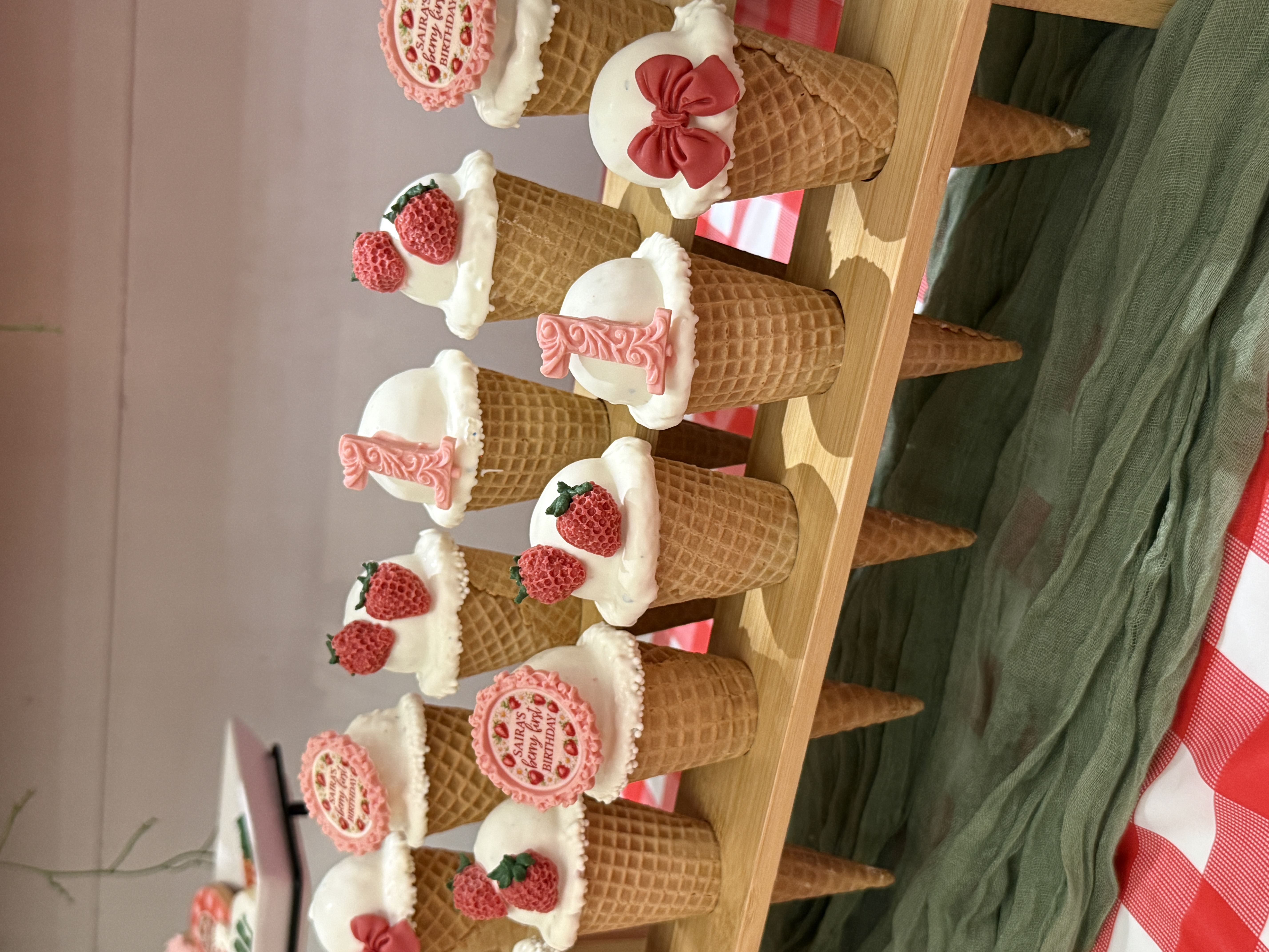 Chocolate-covered treats on a dessert table