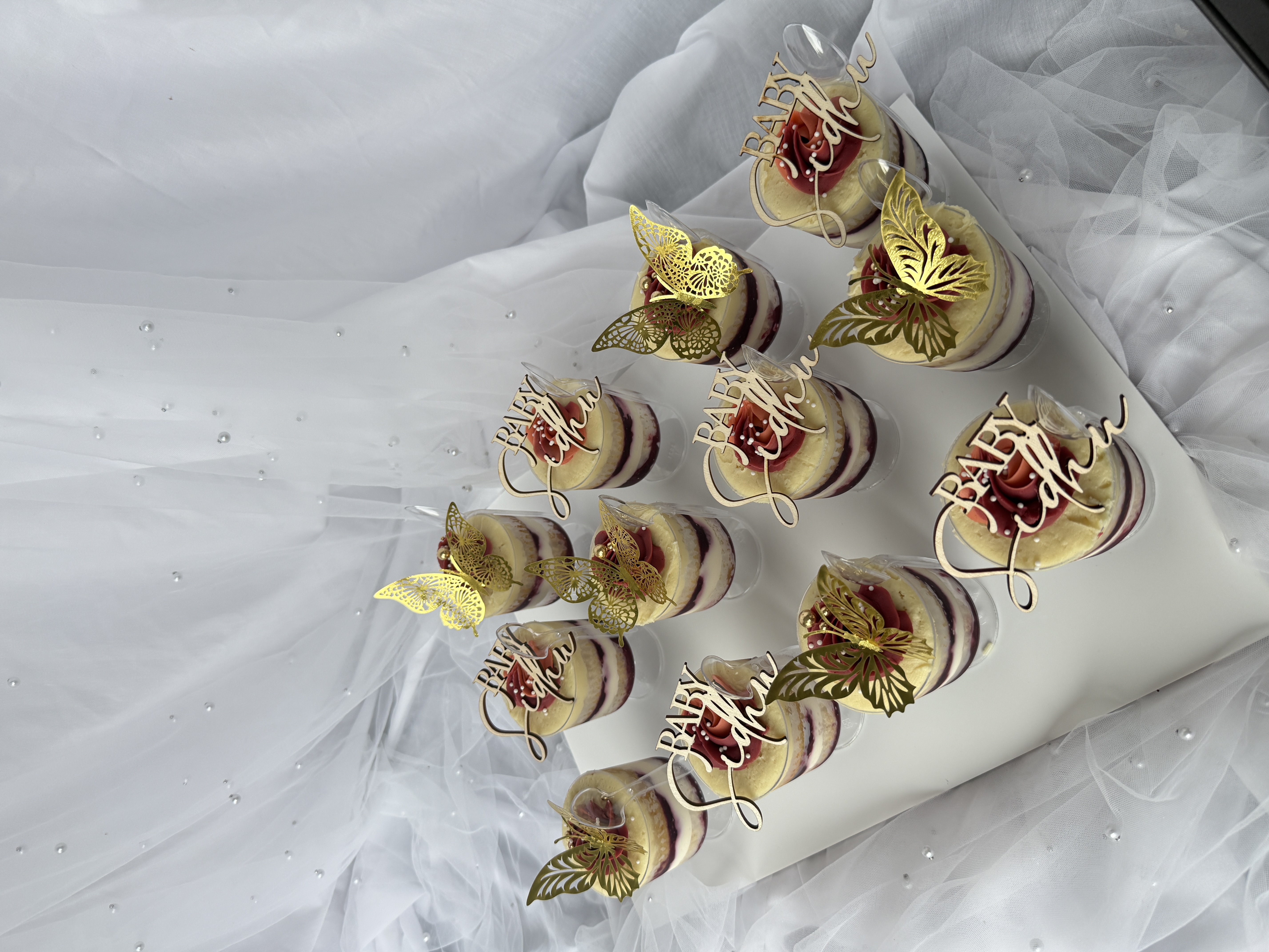 Custom dessert cups for a Vancouver event