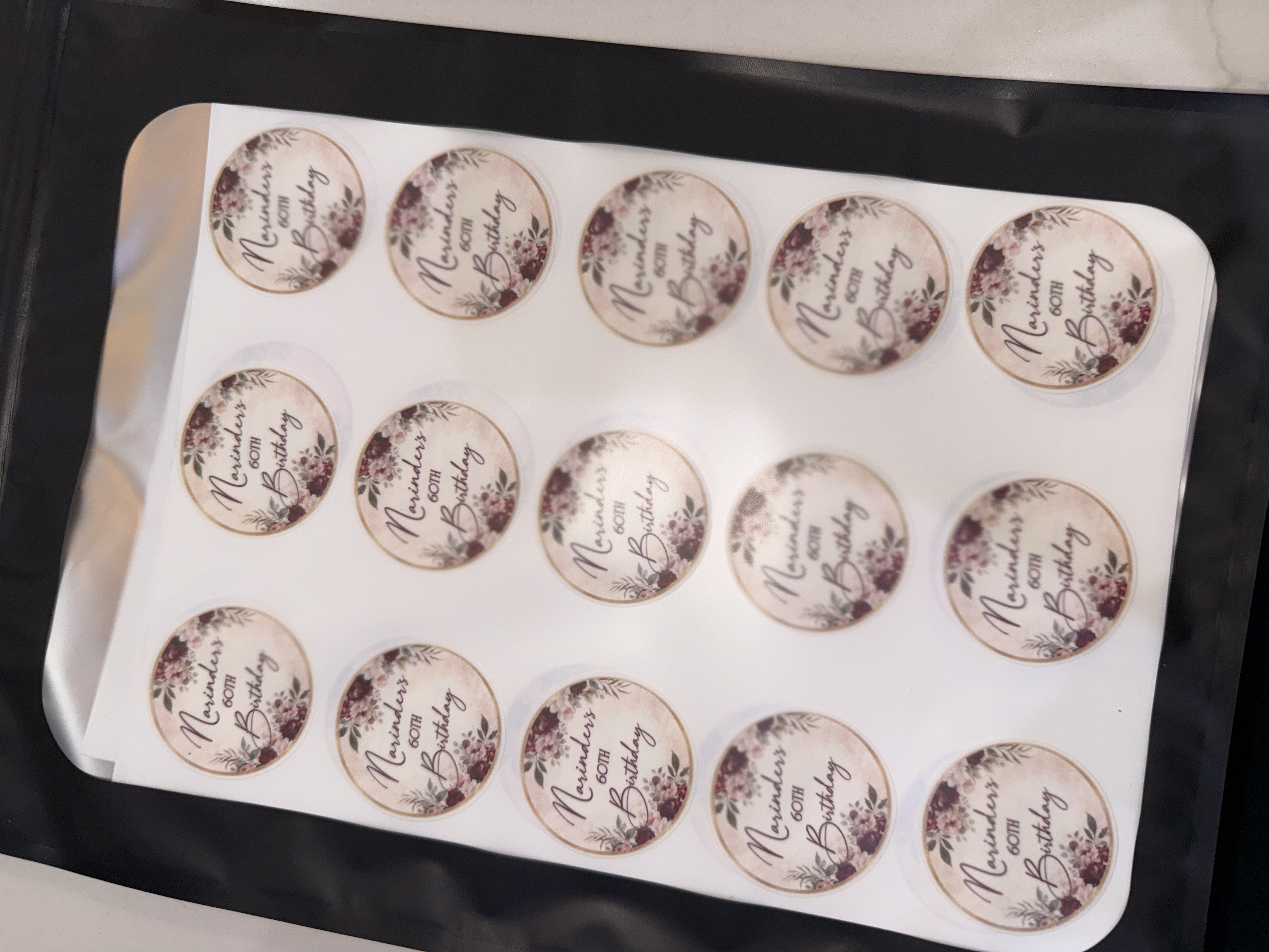 Wedding monogram cocktail toppers