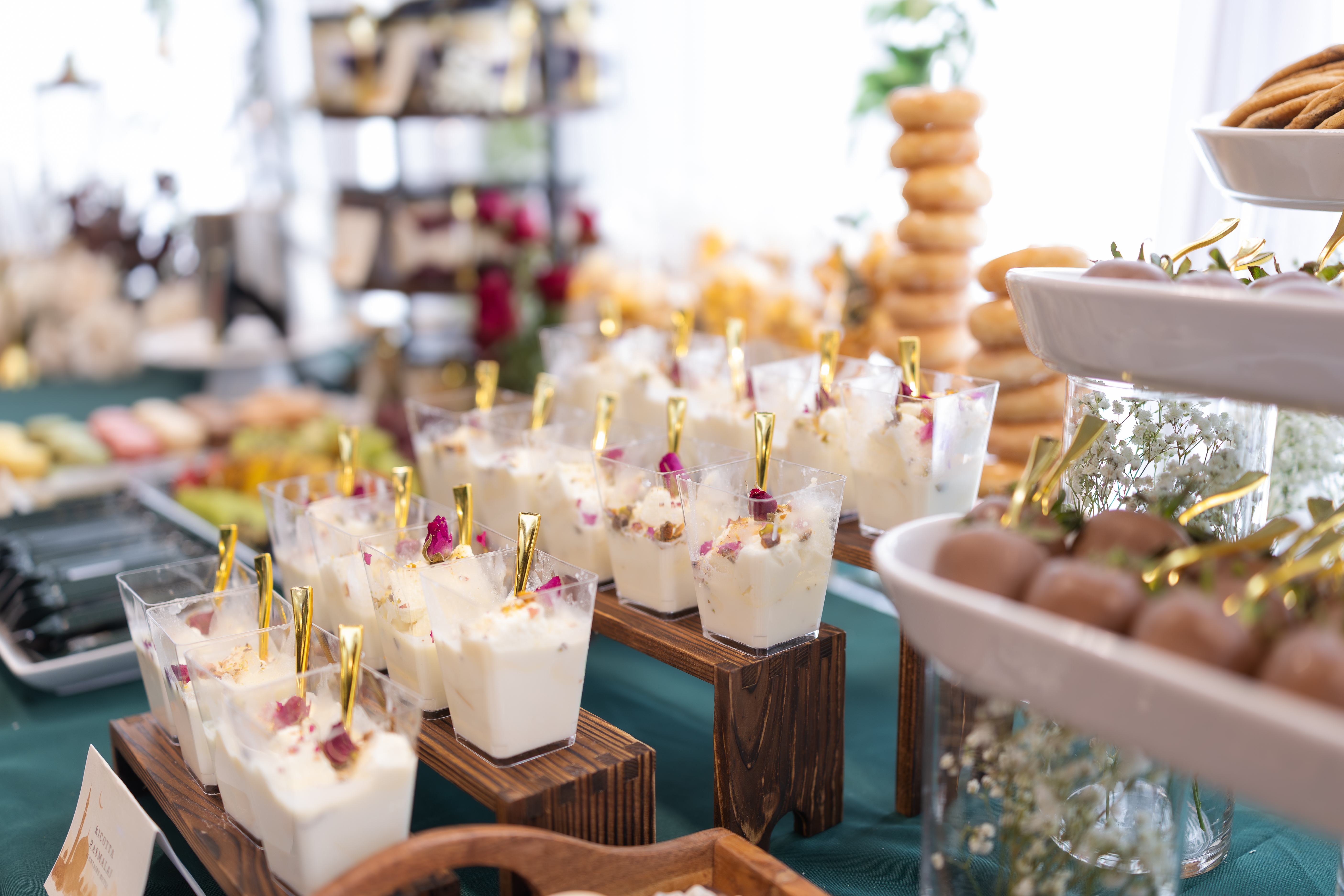 Custom wedding dessert table designed by Dessert Bar YVR in Vancouver