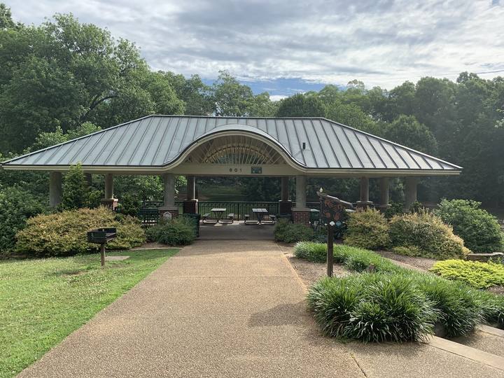 The pavilion at Latta Park in Dilworth, Charlotte