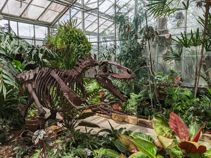 The greenhouse at UNC Charlotte Botanical Gardens