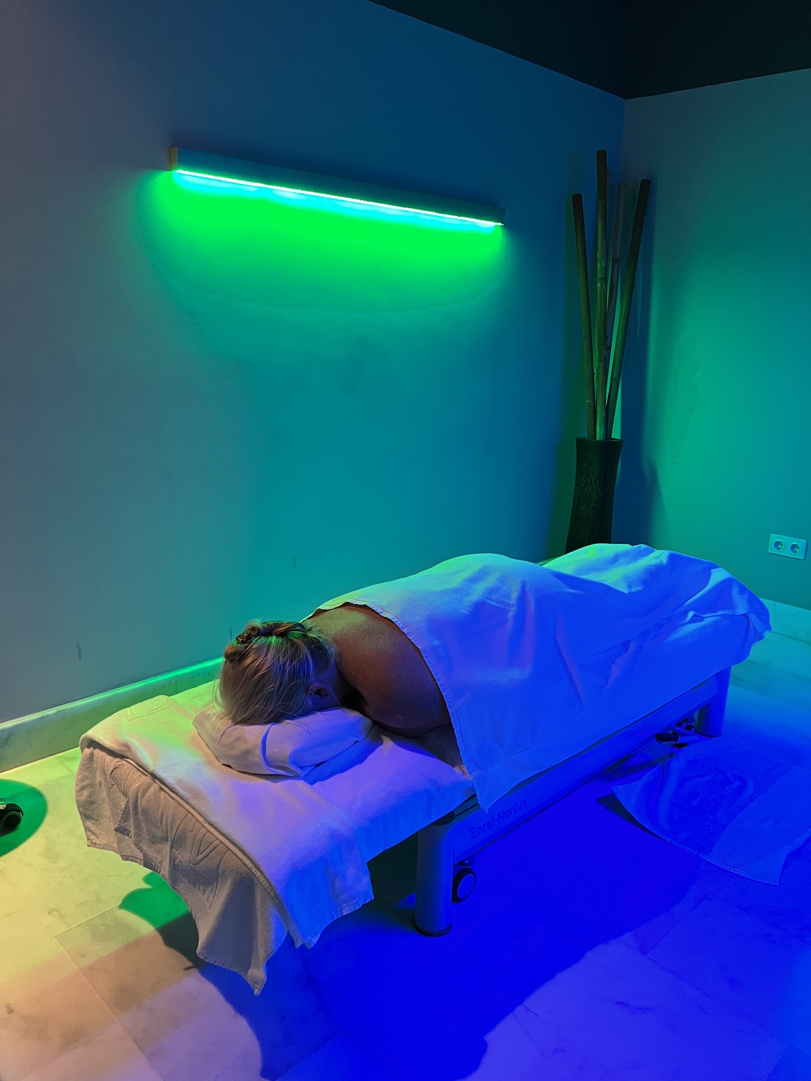 lady on massage table