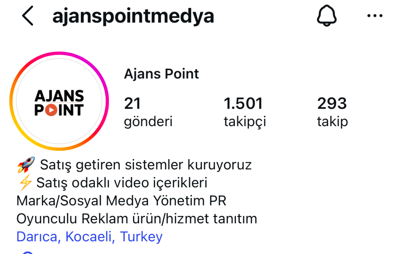 ajanspointmedya Instagram profili