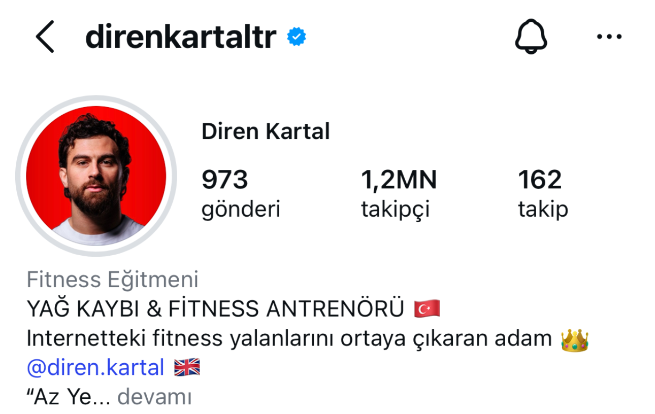 direnkartaltr Instagram profili