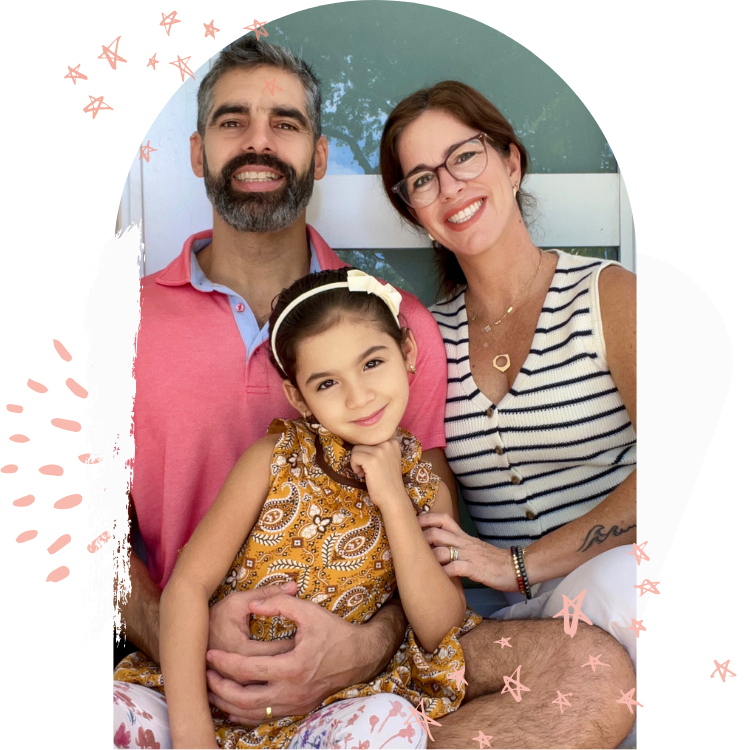Arianne with her family
