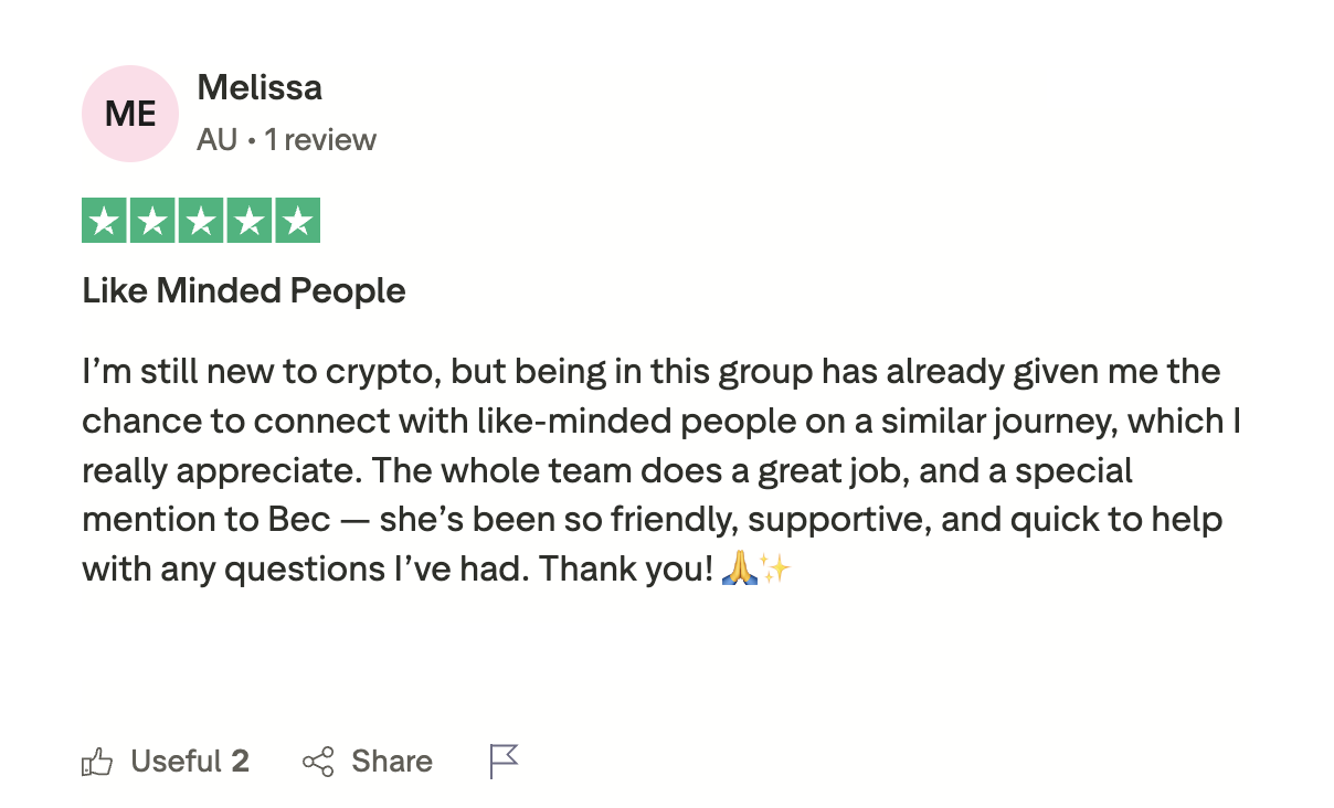 Trustpilot review · Mart Vine