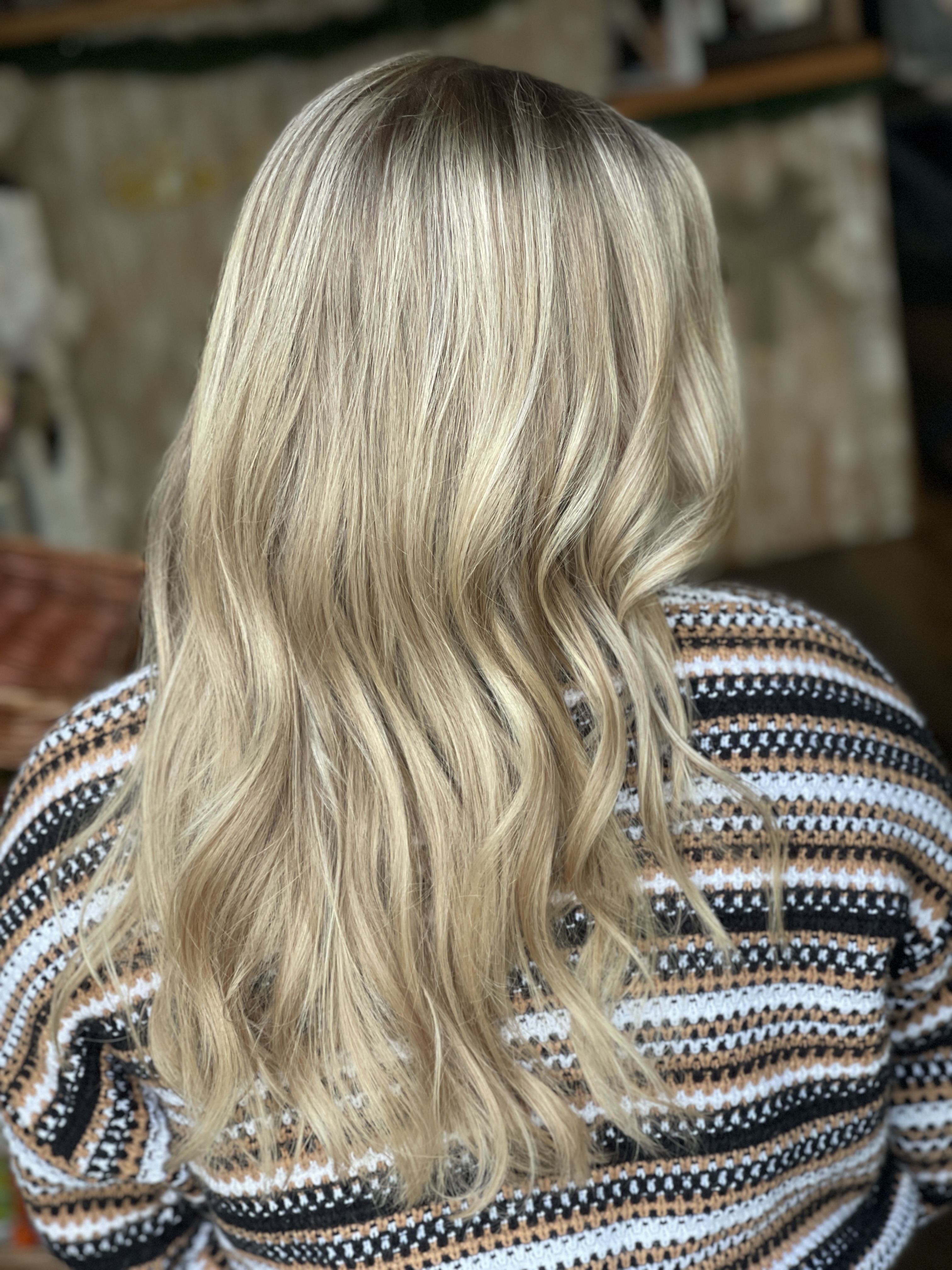 Sleek finished blowout style at Beauty & The Balayage
