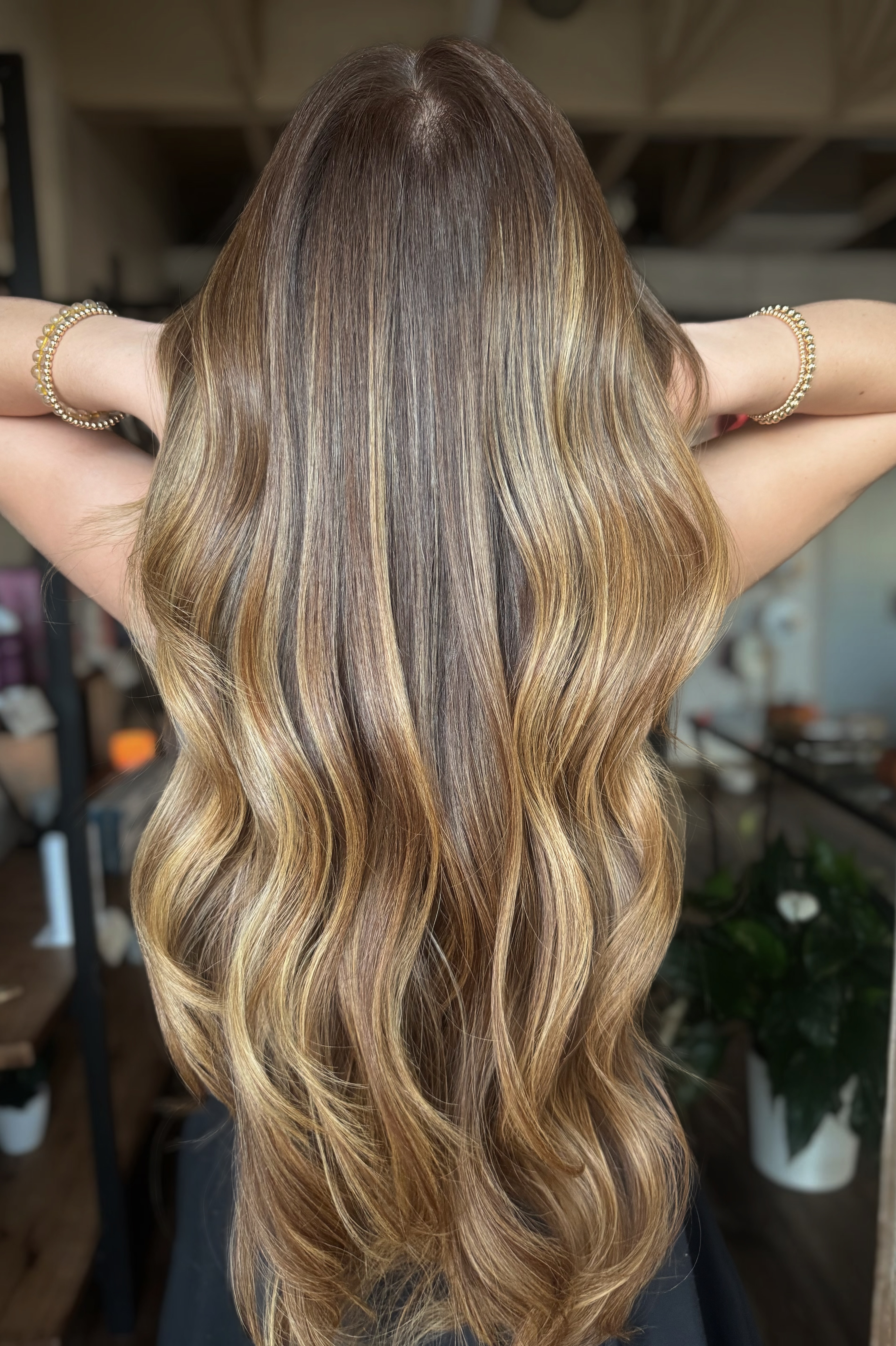 Balayage color result