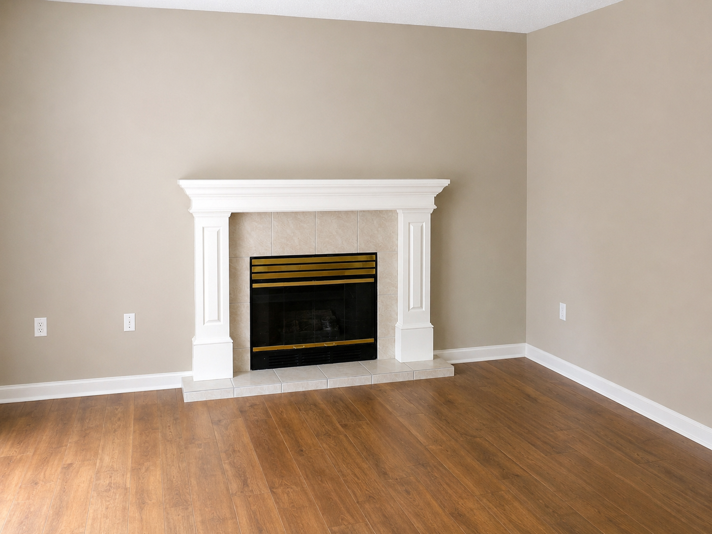 After: smooth repaired and repainted wall
