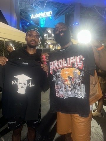 Customer with Prolific Fabric tee