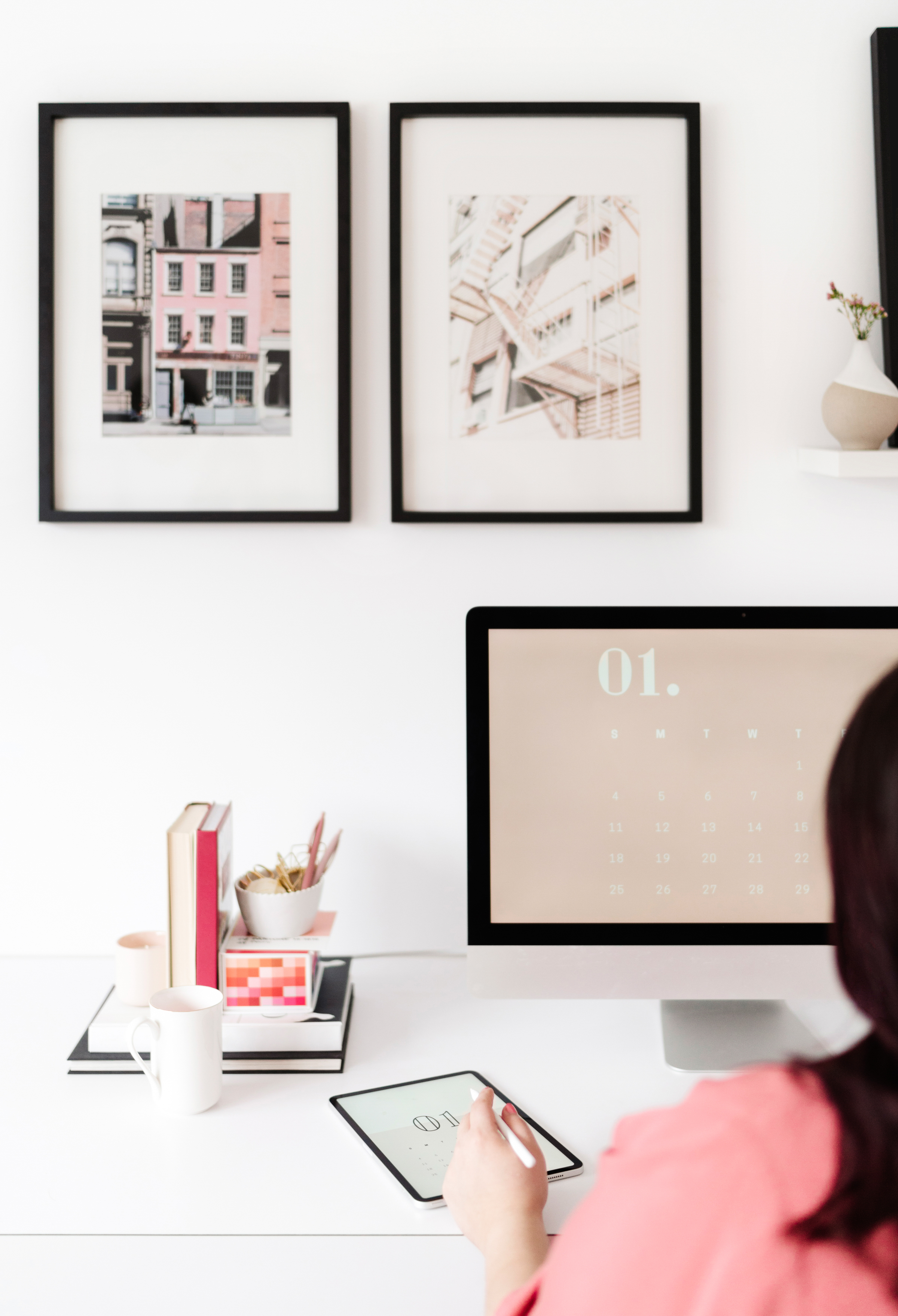 Entrepreneur planning at a desk